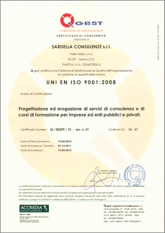 progettazioe ed erogazione di servizi di consulenza e di corsi di formazione per imprese ed enti pubblici e privati